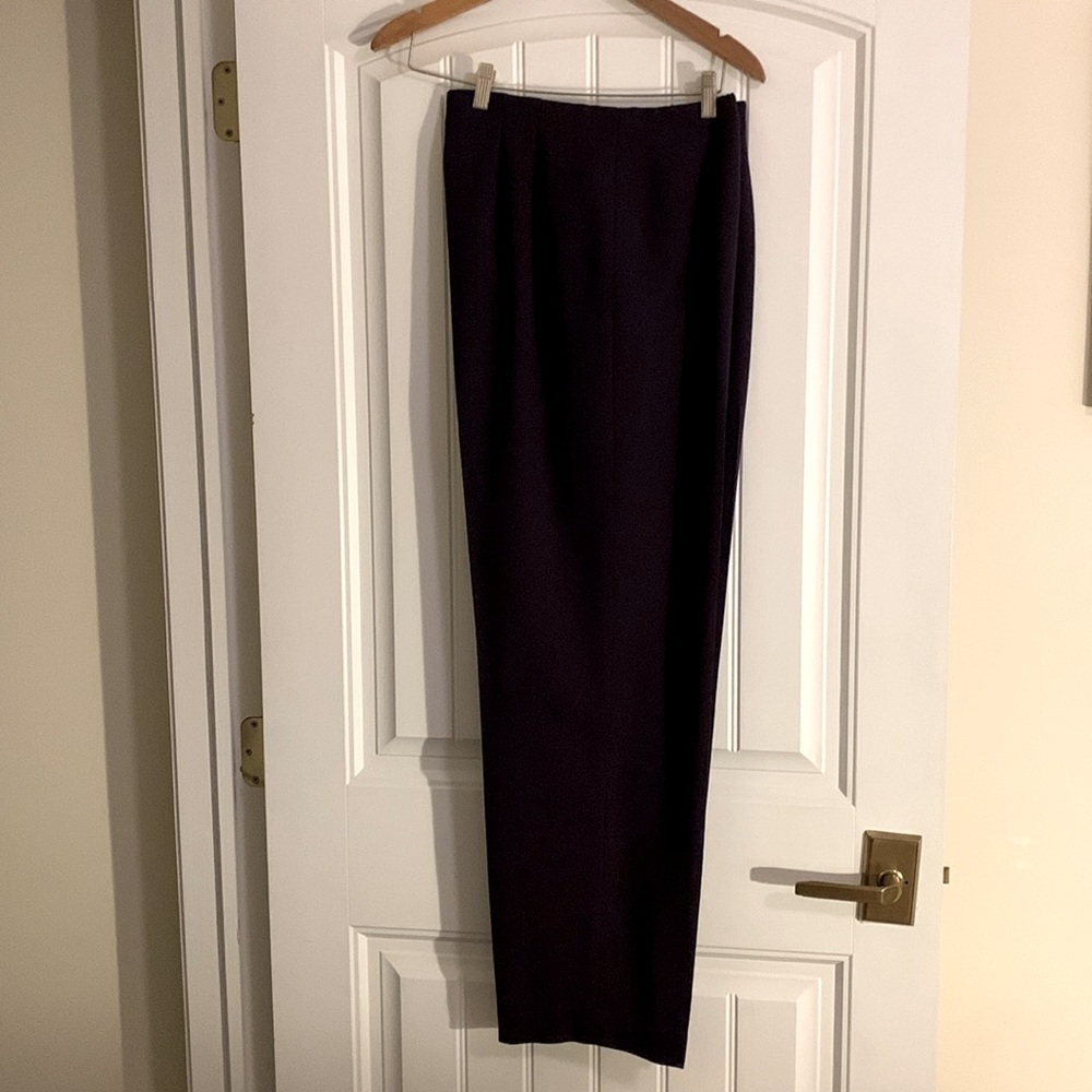 Gorgeous 3-piece Talbots fully-lined suit, Jacket, slacks & skirt  14 - burgundy - Picture 4 of 9